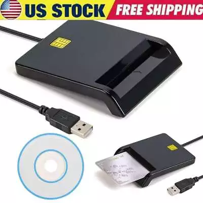 Smart Card Reader For DOD Military Common Access CAC Compatible Windows Mac OS • $10.07