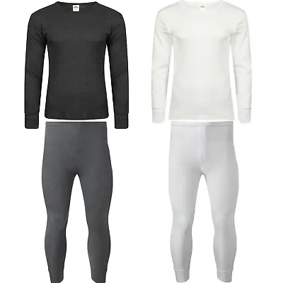 Mens Thermal Vest Long John Trousers Warm Underwear Brushed Baselayer Bottom Top • £6.99