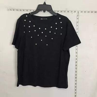 $7.70 • Buy Zara Pearl  Black S Excellent Condition
