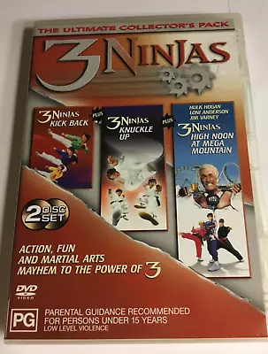 3 Ninjas - Trilogy - R4 DVD 2 Discs (Victor Wong Hulk Hogan Loni Anderson) • $7.95