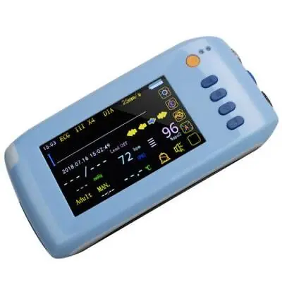 Portable Patient Monitor - Vital Signs ECG NIBP Spo2 TEMP PR - Handheld • $519.49