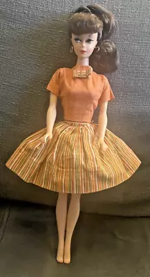 Vintage 1960s Barbie Clone Wendy Babs Midge Striped Skirt & Blouse • $14.99