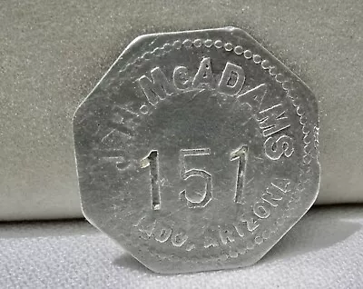 $27.95 • Buy Ca 1909 GANADO ARIZONA AZ (APACHE CO)  JH McADAMS  25c INDIAN TRADING POST TOKEN