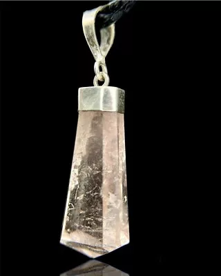 Morganite 4.2gm Natural 925 SS Gemstone Fine Jewelry Pendant/Necklaces For Women • $0.99