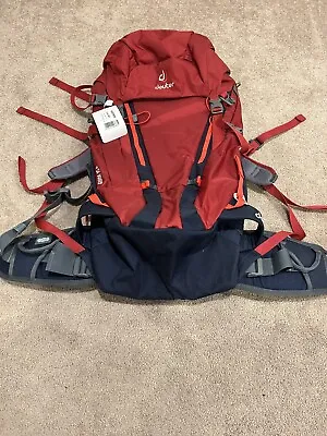 Deuter Guide 35+ Backpack Men’s Red Ski Patrol Climb SAR • $75