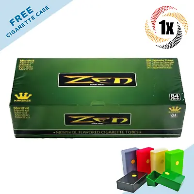 1x Box ZEN Cigarette Tubes Menthol King Size ( 200 Tubes ) Cigarette Tube RYO • $12.10