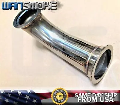 2.5  V-bend Stainless 90 Degree Universal Turbo Charger Elbow Pipe Exhaust • $42.50