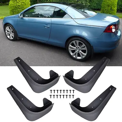 Set Of 4 Front & Rear Mud Flaps Splash Guards Splashguard For VW Eos Lux • $27.29