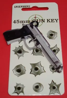 $9.49 • Buy New Uncut 45mm Gun Shape House Key Blank For Kwikset KW1 KW10 KW11 3054
