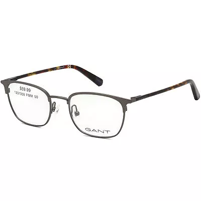 Gant Men's Eyeglasses Matte Gunmetal/Havana Rectangular Shape Frame GA3130-3 009 • $12.99