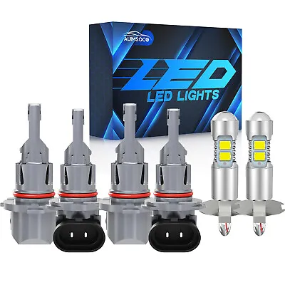 For GMC C1500 C2500 C3500 1990-2002 LED Headlights High Low Fog Light Bulbs Kit • $99.99