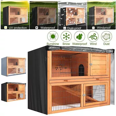 4FT Rabbit Hutch Cover Pet Bunny Cage Cover For Double Decker Rabbit Hutch Cover • $14.24