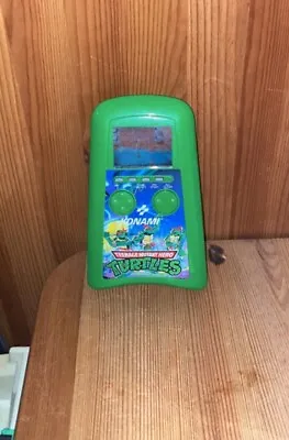 Vintage Teenage Mutant Hero Turtles Konami Handheld LCD Game 1989 • £45