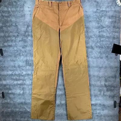 Vintage Woolrich Hunting Brush Pants Men's Size 36 (35x35) Brown Made In USA • $19.87