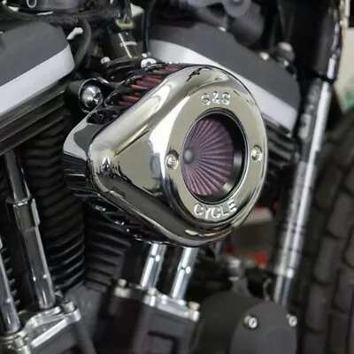 S&S Chrome Air Stinger Stealth Cleaner Air Filter Kit 07-22 Harley Sportster XL • $359.95