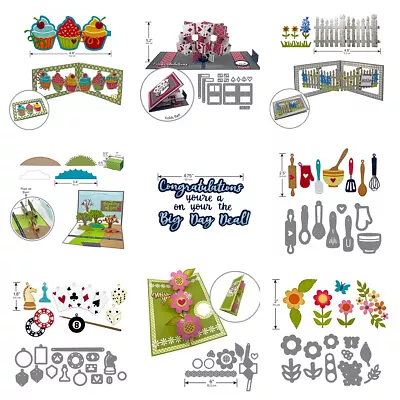 3D Flower Pop-up Metal Cutting Dies For DIY Embossing Scrapbook Albums Cards • £4.07