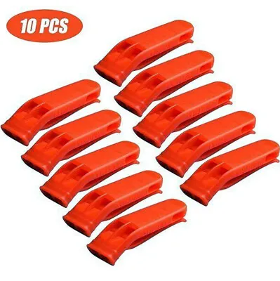 10X Outdoor Camping Survival Loud Whistle Sport Dual Band Safety Whistle  105dB • $7.99