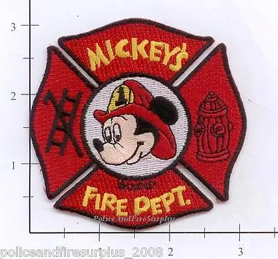 Walt Disney - Mickey's Fire Dept Fire Patch Mickey Mouse FL CA • $3.99