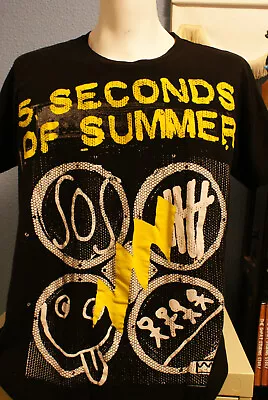 5 Seconds Of Summer Amp L Large Black T-shirt Speaker Logo • $8.74