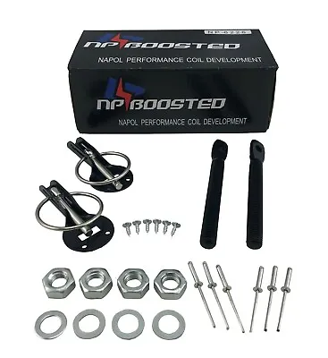$29.95 • Buy Hood Pin Kit Universal JDM Domestic Euro Cars For Carbon Fiber Fiberglass Hoods