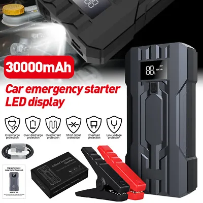 30000mAh Car Jump Starter Booster Box Power Bank Battery Charger LED Portable • $40.84