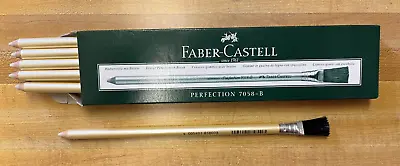 Two Faber-Castell Perfection Eraser Pencils With Brush • $4.50