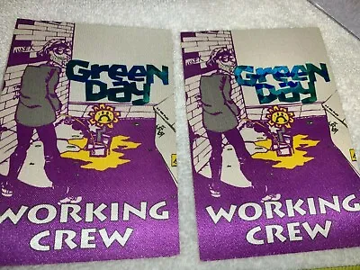 GREEN DAY 2 BACKSTAGE 1995 TICKET PASSES TOUR Pass Dookie Billie Joe Armstrong B • $14.98