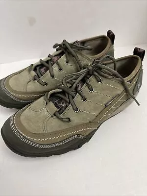 Women’s Merrell Mimosa Suede Sneakers Walking Shoes Olive Sz 8.5 EUC • $30