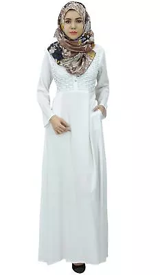 $46.97 • Buy Bimba Women's Full-Sleeve Muslim Clothing Islamic Abayas Maxi Jilbab Dress With