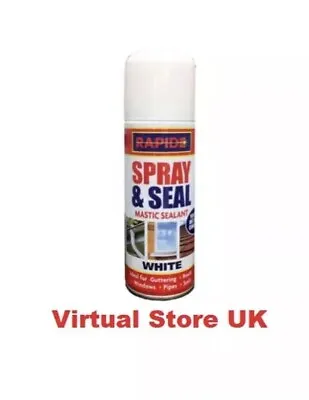£99.89 • Buy 2x Spray Mastic Instant Leak Stop Spray N Seal Roofs Gutters Pipes 200ml WHITE