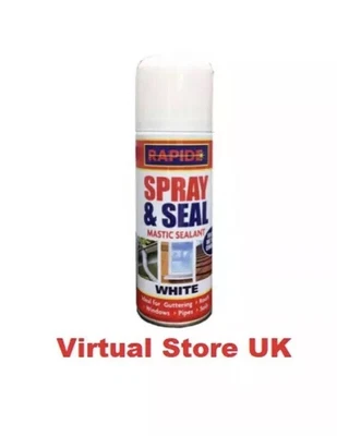 £99.89 • Buy 2x Spray Mastic Instant Leak Stop Spray N Seal Roofs Gutters Pipes 200ml WHITE