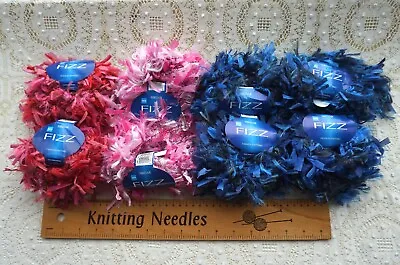 £4.75 • Buy Sirdar Fizz Fancy Eyelash Knitting Wool/Yarn 🌸 Sapphire * Carnival * Matador