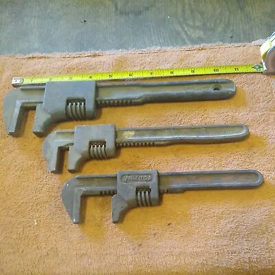 Lot Of 3 Antique Monkey Wrenches-includes A Ford-great Patina-free Shipping  • $75.99