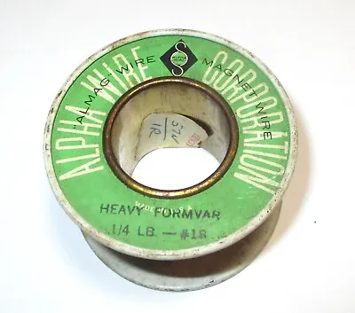 Alpha Wire Almag Magnet Wire #18 1/4 Lb. Heavy Formvar • $19.99