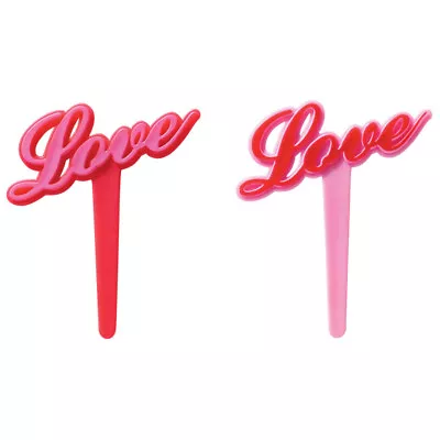 Decopac 144 Cupcake Love Valentine Heart Stakes 17693 Cake Decorating • $19