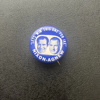 Richard Nixon Agnew Campaign Pin Button Political Vintage • $7.20