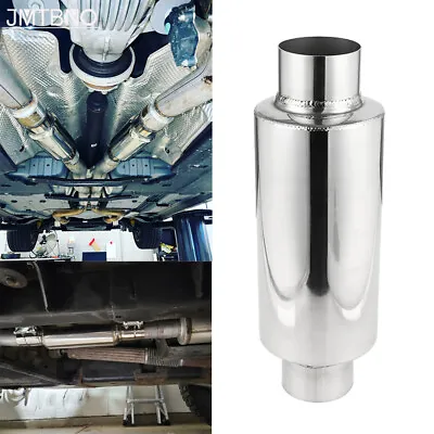 Exhaust Muffler Resonator Stainless Steel 3  IN 3 OUT 12  Overall Length Weld-On • $55.39