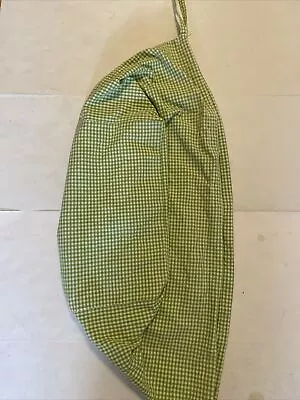 1 Pottery Barn Kids Basket Liner Sabrina XL Green White Gingham Check Lot • $4.22