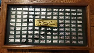 £319.53 • Buy FRANKLIN MINT The Centennial Car Mini-Ingot Collection  Sterling Silver Bars 