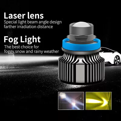 Projector Lens Fog Light Lamp Headlight Bulbs H11 H7 9005 9006 9012 LED Laser • $16.52