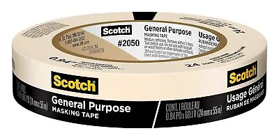 Scotch General Purpose Masking Tape Tan Tape For Labeling 0.94  Width Tan  • $4.54