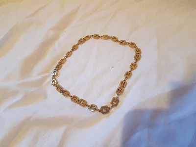 £0.99 • Buy Gold Ancient Greek Style Geometric Pattern Necklace Clearance