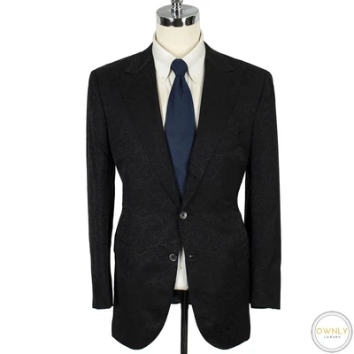 $329.99 • Buy LNWOT Domenico Vacca Black Wool Paisley Jacquard Limited Ed. Dinner Jacket 42R