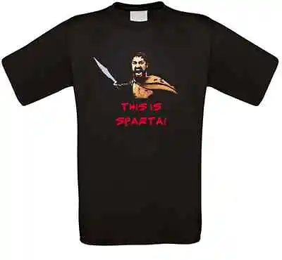 300 Sparta Spartans Leonidas Gerard Butler Cult Movie T-Shirt • £12.28