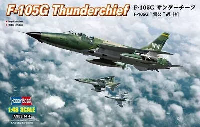 Hobby Boss 1/48 F-105G Thunderchief Plastic Model Kit 80333 • $61.99