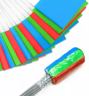 Marking Flags Marker Flags For Lawn 15X4X5 Inch | 100 Pack Red&Green&Blue L...✅ • $17.51
