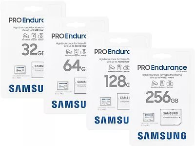 Samsung PRO Endurance 32GB 64GB 128GB 256GB MicroSD MicroSDXC Micro SD Card • $16.95