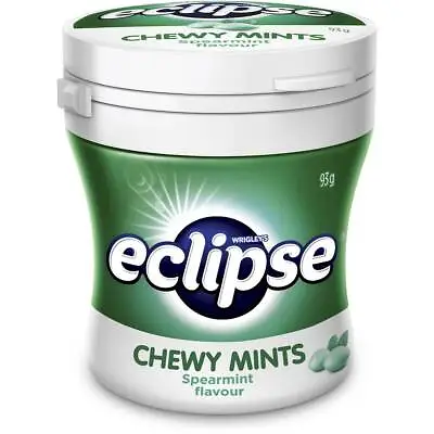 Eclipse Spearmint Chewy Mints Bottle 93g X 6 Bottles • $28.80