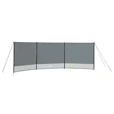 Easy Camp Windscreen 500x140cm Grey Camping Hiking Windbreak Beach Wind Screen V • £79.99