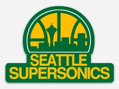 Vintage Seattle Supersonics MAGNET - Former NBA Oklahoma City Thunder • $5.49